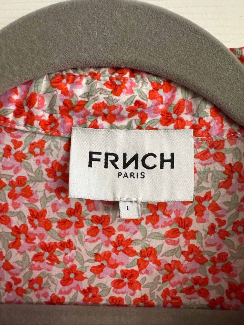 FRNCH Floral Tie-Front Button Shirt - Picture 4 of 4